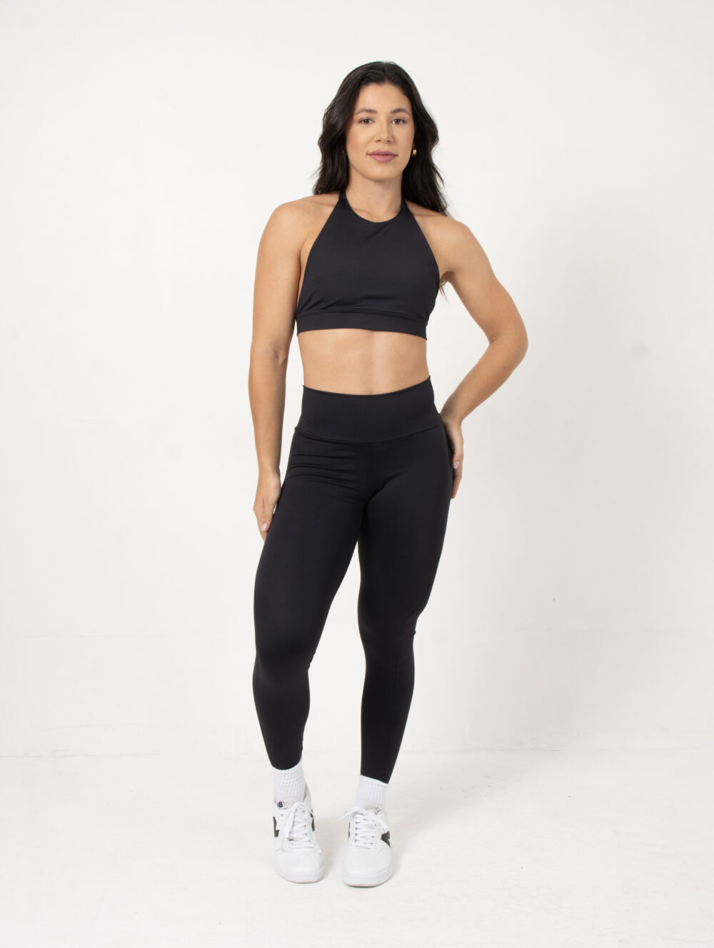 Legging Cós Reto Essential Preto