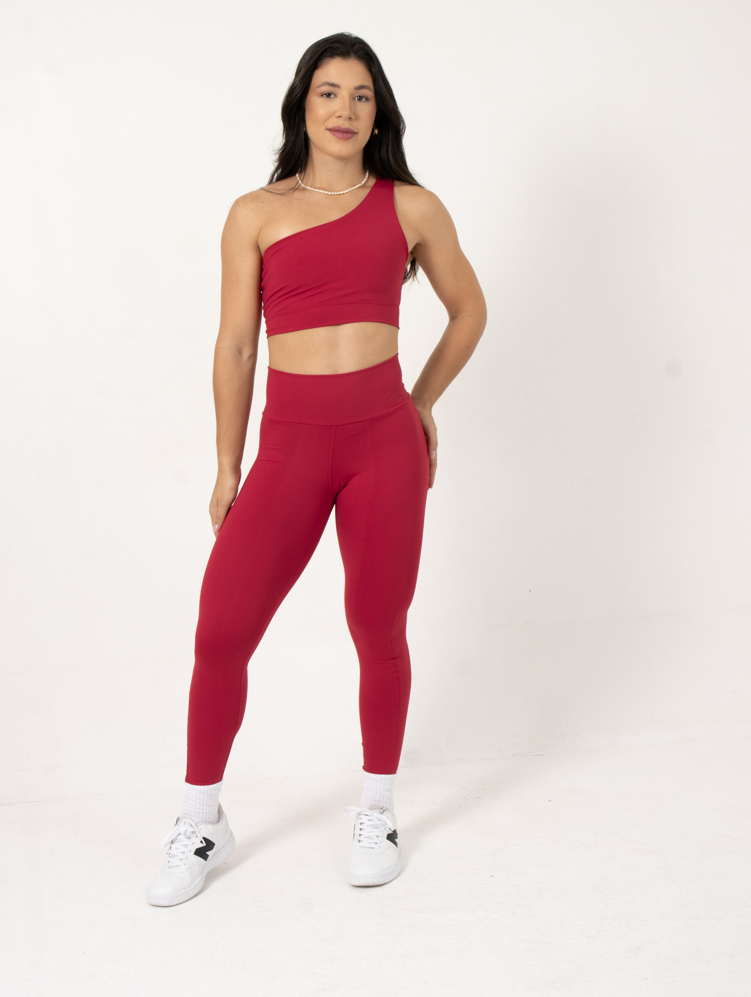 Legging Cós Reto Essential Rubi