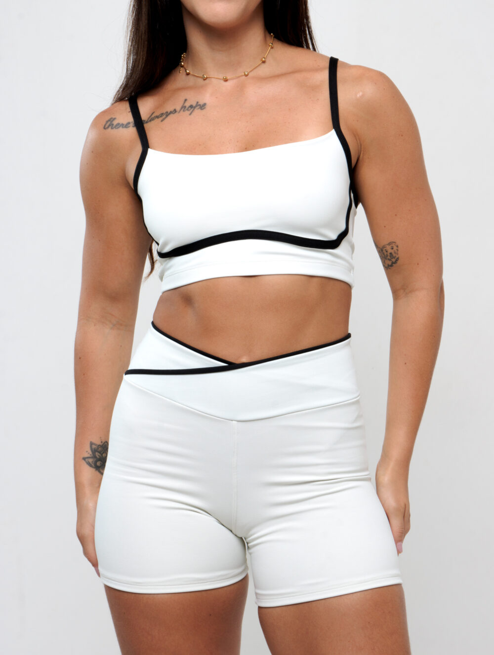 Short Cós Cruzado Duo Off White - Image 4