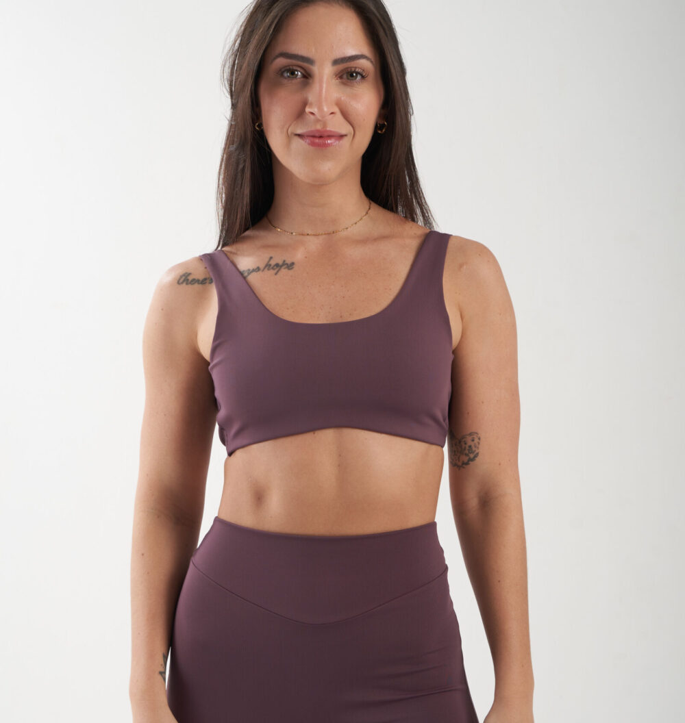 Top Decote nas Costas Essential Uva
