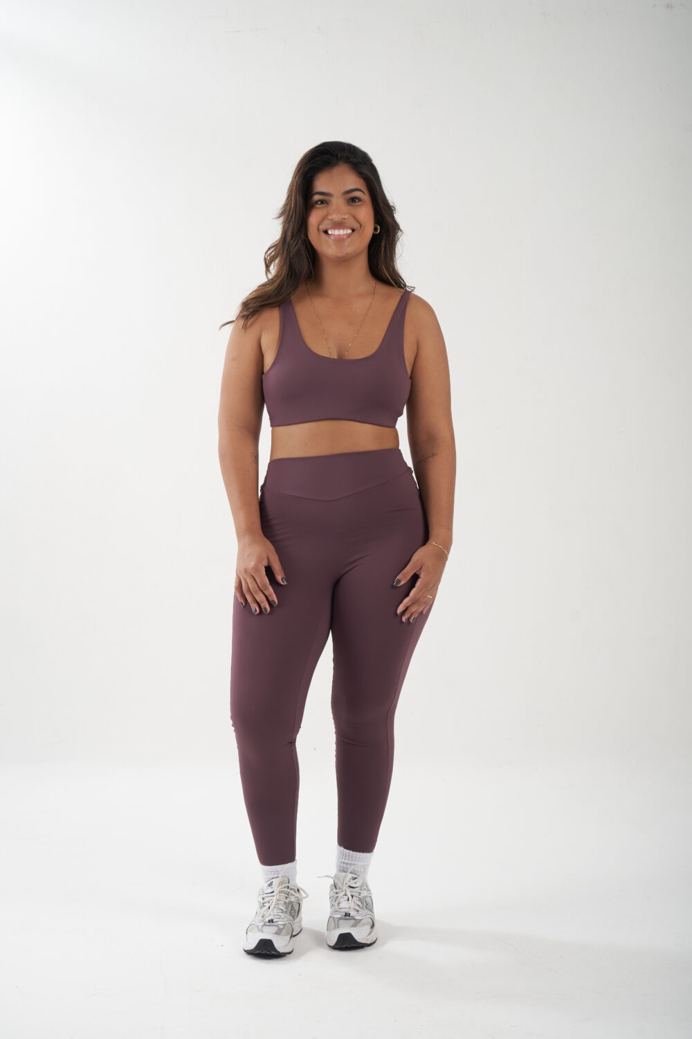 Legging Sem Costura Essential Uva - Imagem 5