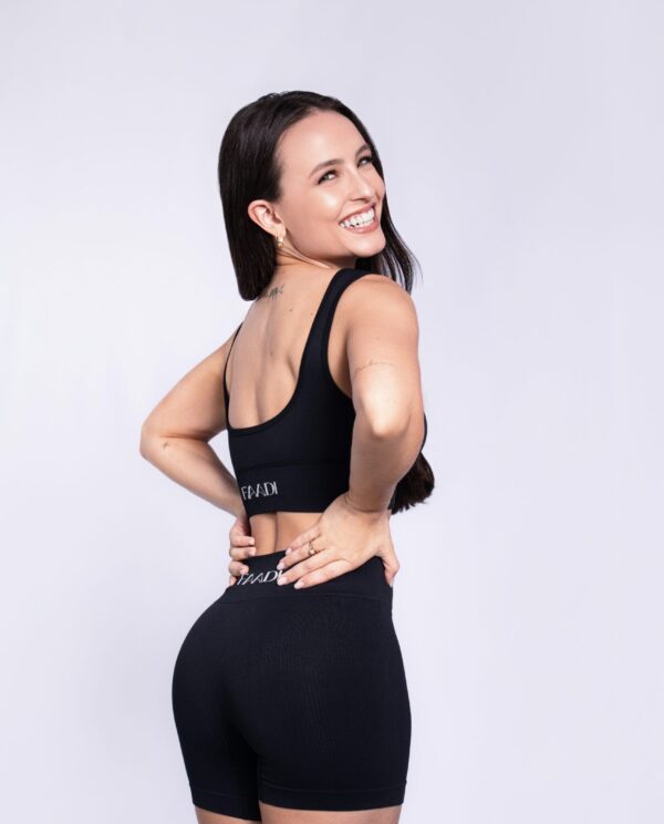 Short Seamless Canelado Black by LM