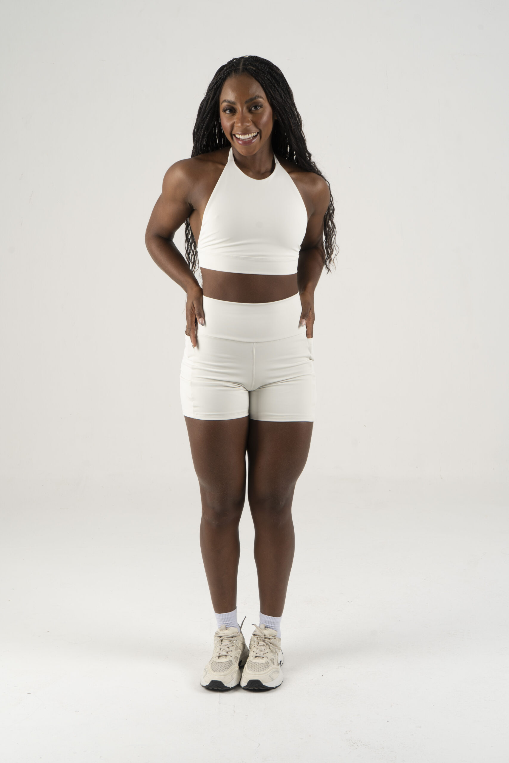 Top Frente Única Tropical Off White - Imagem 2